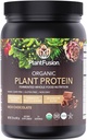 SOTRU poudre de protéines végétales organiques - aliments entiers, poudre de protéines végétales avec des superaliments verts, enzymes et probiotiques - USDA certifié biologique, non-OGM, sans gluten - chocolat 18,5 oz, 21 portions