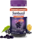 Sambucol Black Elderberry Gummies - Elderberry mit Zink und Vitamin C für Erwachsene, Sambucus Gummies, Immununterstützung - 30 Count