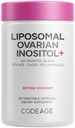 Codeage Liposomal Ovarian Inositol+ Supplement - Myo-Inositol & D-Chiro-Inositol 40:1 Blend, Folate 5-MTHF, CoQ10, Granatapfel & Wild Blueberry, Liposomal Delivery, Non-GMO, Gluten-Free - 120 Kapseln