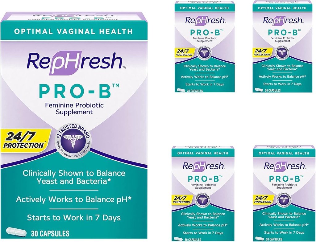 RepHresh Pro-B Probiotic Feminine Supplement - 5 Pack