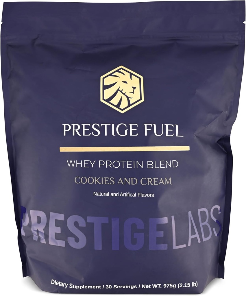 Prestige Fuel Natural Protein Whey and Isolate Blend Cookies and Cream Flavor (30 Portionen)