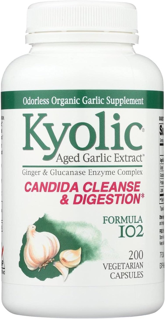 Kyolic #102 Knoblauch W/Enzyme Veg 200 Cap