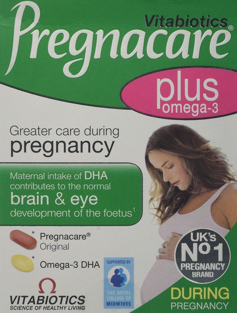 2 Packs Vitabiotiques Pregnacare Plus Oméga 3 - 56 Comprimés = TOTAL 112 Comprimés/Capsules par Vitabiotiques