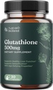 Pillole di sbiancamento della pelle di Glutathione per gli uomini e le donne - Supplemento GSH puro 500 mg con estratto di cardo naturale Silymarin - Supporto antiossidante ALA - Boost Immune System by Nature Bound