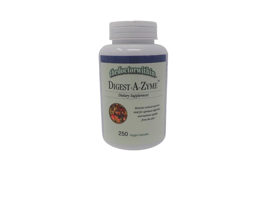 The Doctor Within - Digest-A-Zyme - Restores Critical Digestive Enzymes - 250 Veggie Capsules