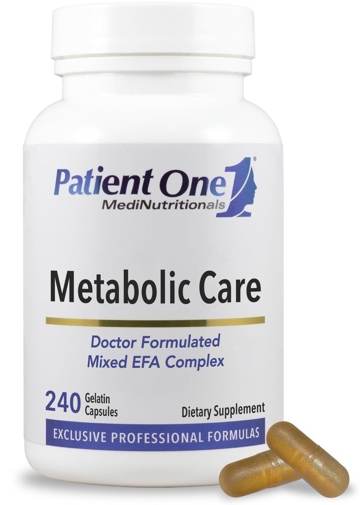Soins métaboliques pour patient One Supplément pour soutenir une réponse inflammatoire saine et la santé cardiaque* avec de l'huile de poisson, de l'ALC et de l'huile de borage