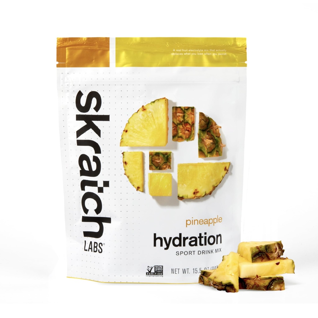 Schkrats Hydration Powder | Sport Drink Mix | Elektrolyte Pulver für Übung, Ausdauer und Leistung | Ananas | 20 Servierungen | Non-GMO, Vegan, Kosher
