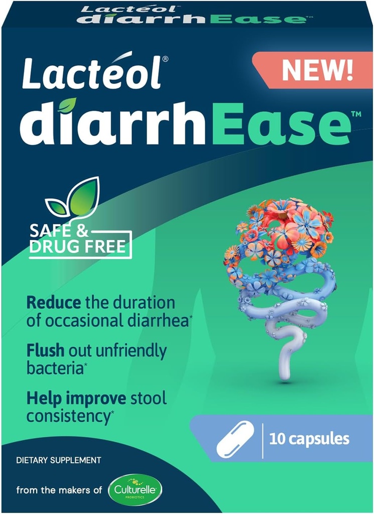 Durchfall- eine sichere, drogenfreie und klinisch getestete postbiotische Strain, die hilft, Occasional Digestive Upset zu beruhigen und verkürzt die Dauer der okzialen Durchfall, 10 Zähler