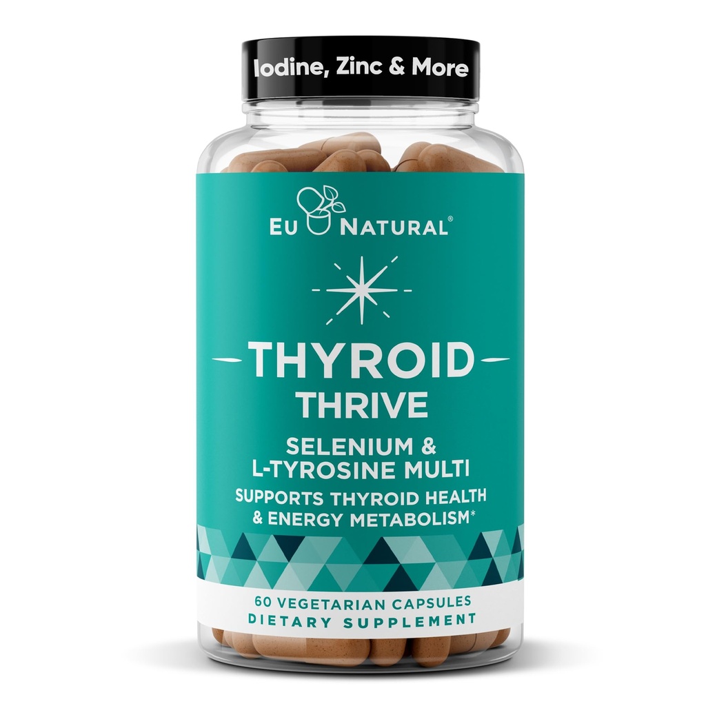 Spark Energy Support – Thrive, Natural Fight Fatigue, Balance Hormone, Förderung fokussierter Energie – Zink, Selen, Iod – 60 vegetarische Soft Capsules