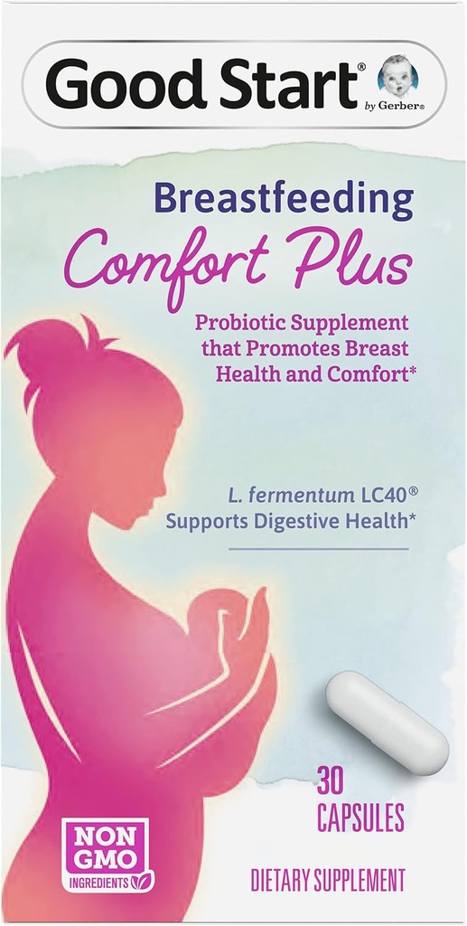 Gerber buon inizio integratore probiotico, allattamento al seno Comfort Plus, 30 capsule