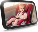 Specchio per auto per bambini Shynerk, Specchio per seggiolini auto di sicurezza per il neonato di fronte con ampia vista cristallina, a prova di Shatter, rotazione a 360°, Crash Testato e certificato