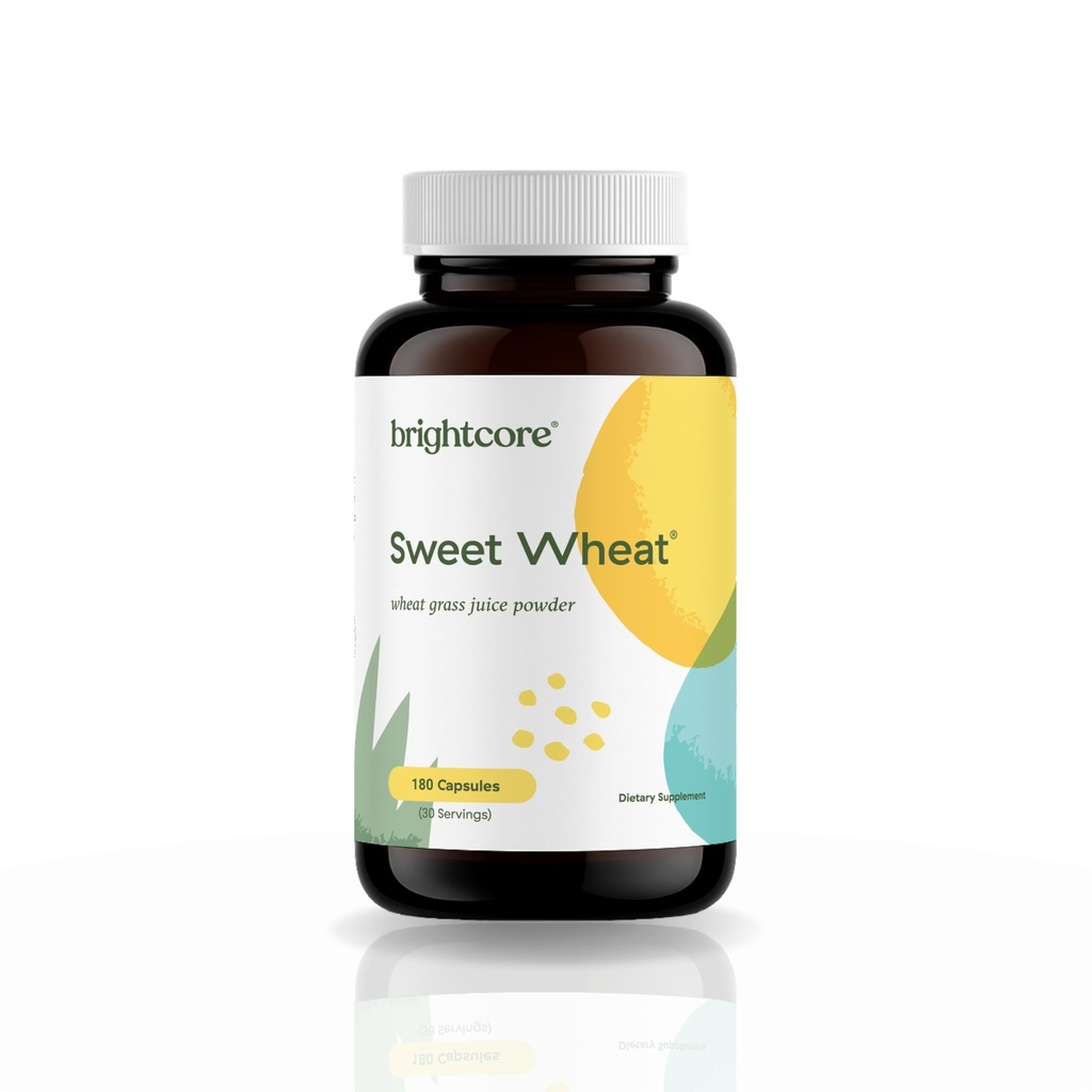Nutrition Sweet Wheat, Ready-to-Drink Athletic Greens, Super Greens mit Verdauungsenzymen für Verdauungs- und Immunboost, 180 Wheatgrass Juice Powder Capsules