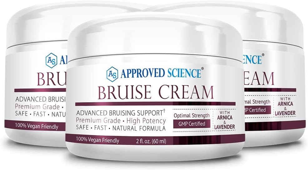 Crema per il lavaggio della scienza - Arnica e lavanda - Bruises di soothe e fade - 6 Fl. Oz - 3 Pack - Vegan