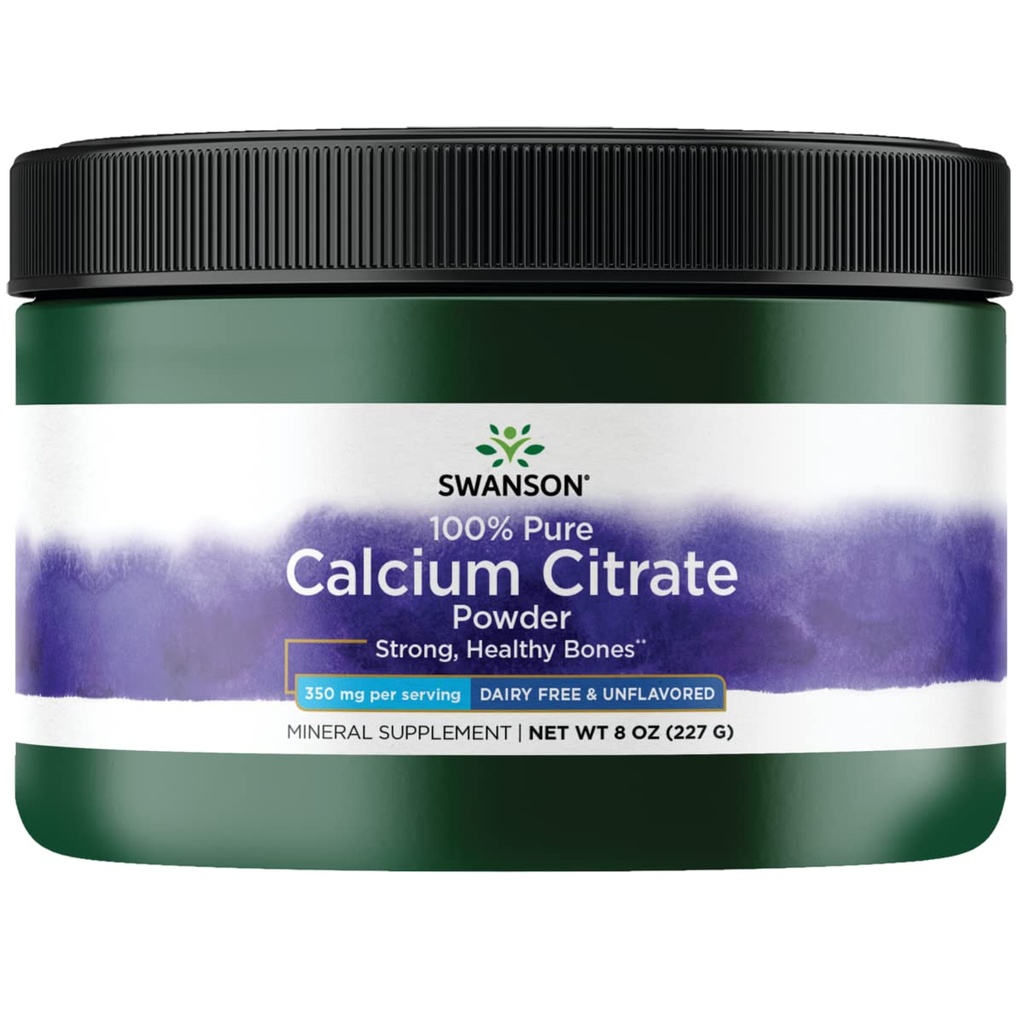 Swanson 100% reines Calcium Citrat PWD 8 OZ