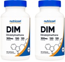 Nutricost DIM (Diindolylméthane) 300mg, 120 Capsules avec BioPerine (2 bouteilles)