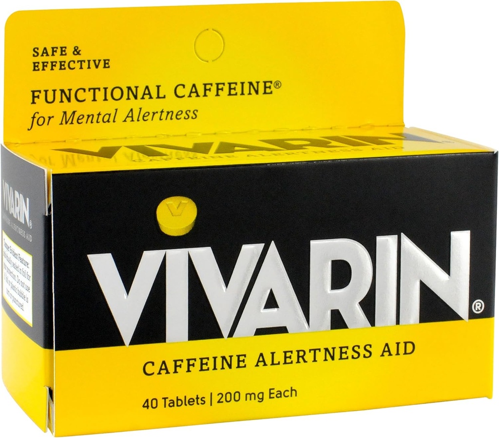 Vivarin Caffeine Alertness Aid, Tabletten 40 ea (Pack von 2)
