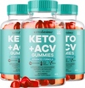 (3 Pack) Gommies kétolicieuses de vinaigre de cidre de pomme Ketolicious, Gommys ketolicious Formule avancée 1050MG, Tous naturel Premium Plus Gommy Gommy Gommy Gommias Avis de force maximale, 180 Gommies pendant 3 mois