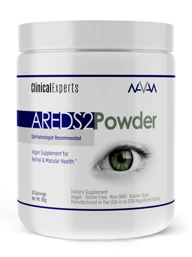 Navan AREDS 2 Pulver für diejenigen, die keine Tabletten oder Weichgele - Augen-Vitamine & Minerals - Lens Clarity & Retina Gesundheit durch Klinische Experten, Lutein, Zeaxanthin & Zink Kosher Stil, 30 Servierungen