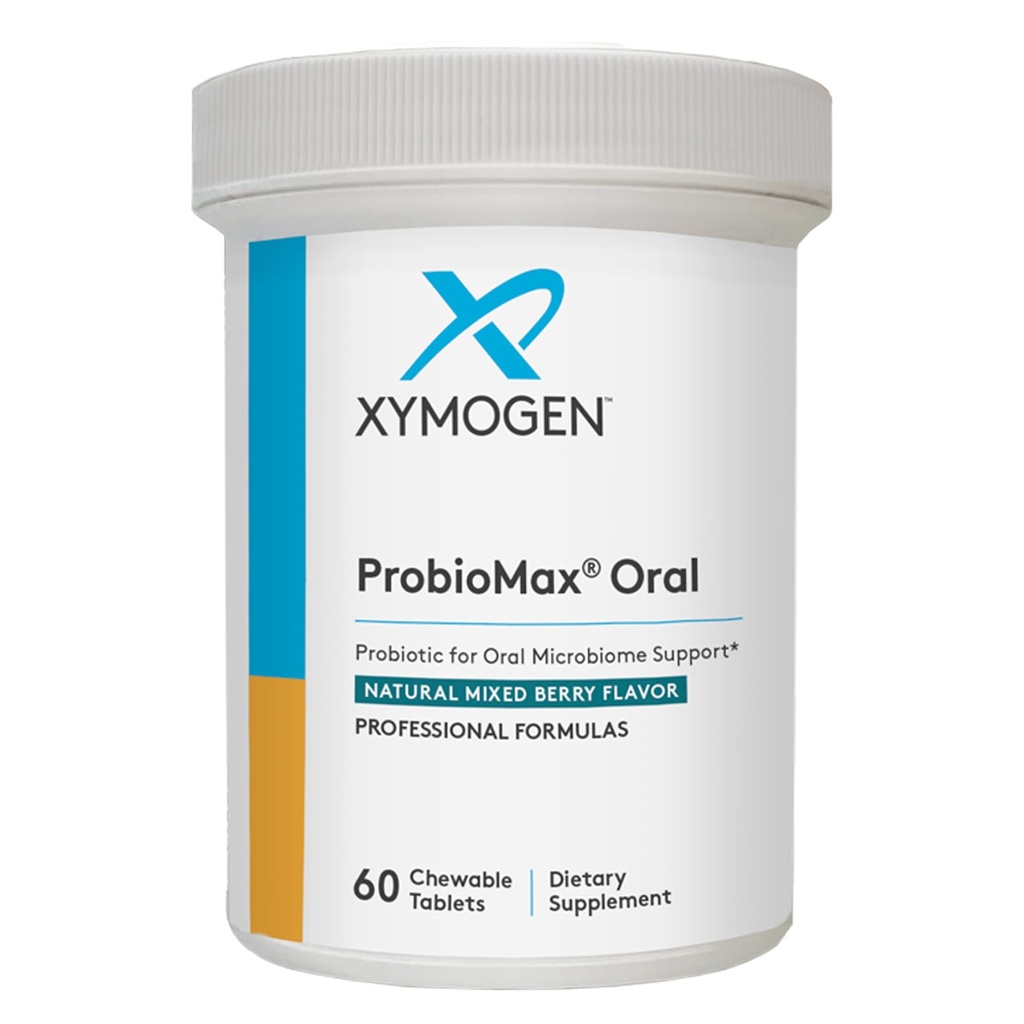 XYMOGEN Probiotici orali per la salute della gomma + cura dentale - ProbioMax - Probiotici dentali per una bocca sana con Bifidobacterium Lactis (60 compresse)