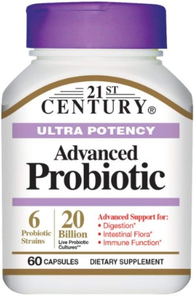21st Century Ultra Potency Advanced Probiotic Capsule 60 ea (Pack of 4)