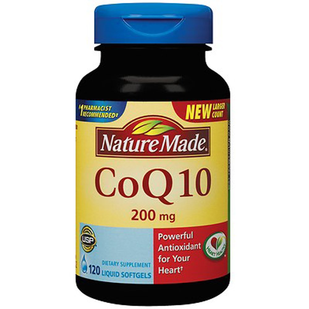 Natur Made CoQ10 Natürlich Orange 200 mg - Nahrungsergänzung 120 Softgels