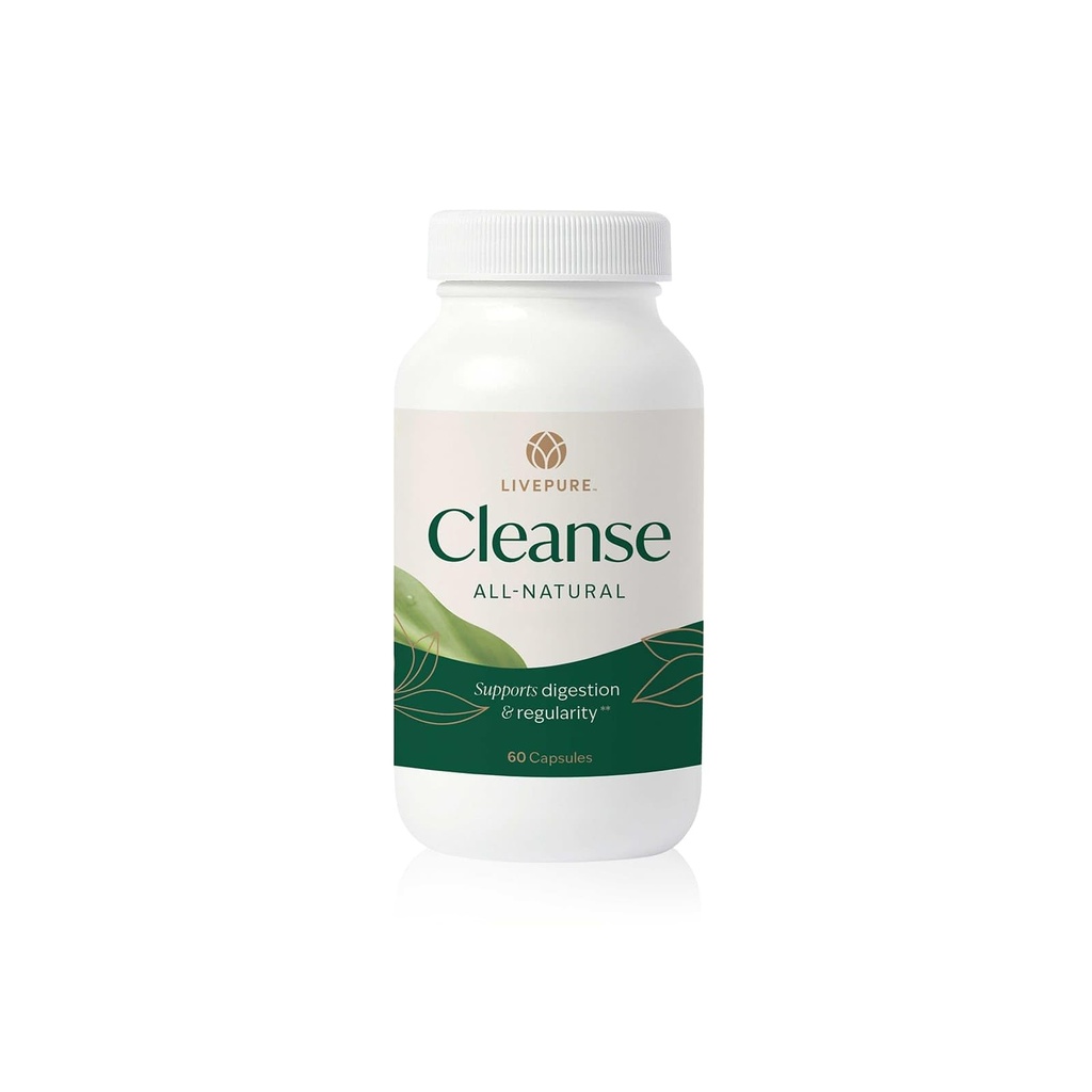 PURE Nettoyer Capsules Un soutien doux et digestif pour les femmes À base végétale, végétalienne et non-OGM Formule Supporte Gut Santé et confort digestif