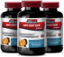 Biotin Pillen für Haarwachstum - Anti-Grün-Haar - Chlorophyll-Pulver, Grau-Haar-Haar-Restore, Reverse Gray-Haar-Ergänzungen, Reverse Gray-Haar für Männer, Reverse Gray-Haar für Frauen 6B 360C