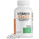 Bronson Vitamin K2 (MK7) mit D3 Supplement Non-GMO-Formel 5000 IU Vitamin D3 & 90 mcg K2 MK-7 einfach zu Swallow D & K Complex, 250 Kapseln