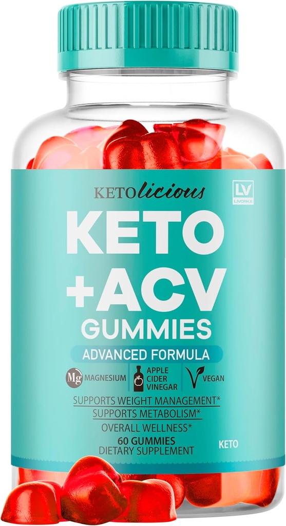 Gommies Keto ACV Ketolicious, Gommys Ketolicious Advanced Formula 1050MG, Tous les Gommias Naturels Premium Plus Vinaigre Gommy Gommy Maximum Strength Reviews, 60 Gommies pour 1 mois