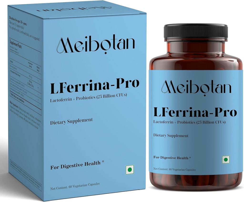 supplément de lactoferrine avec probiotiques pour les hommes et les femmes - Stimule le système immunitaire, régule le métabolisme du fer, la digestion, le soutien immunitaire- 60 gélules