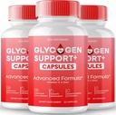 Glycogen Support Capsules, Advanced Formula Support Supplement, Tutti i Pillole Naturali di Formula per Mantenere Livelli Sani, Totale Benessere - Massima Forza, Pillole di Supporto di Glycogen Recensioni (3 Pack)