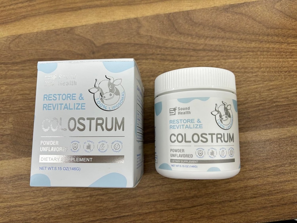 Colostrum Supplement Powder for Humans - Organic Bovine Colostrum Supplement per Gut Health, Beauty e Immune Support - Non aromaed (73 Serve)