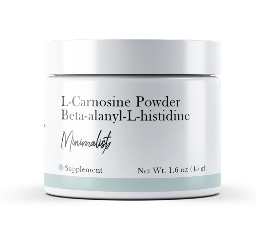 Minimalista L-Carnosina Polvere (1.6 oz) No Additivi o Filler, Integratore alimentare, Beta-alanyl-L-histidine