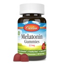 Carlson - Mélatonine Gummies, 2,5 mg, Sommeil sain, favorise la détente, goût naturel de fraise, 60 Gummies