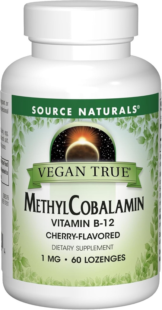Quelle Naturals Vegan Methyl Cobalamin, Vitamin B-12 Cherry Flavored Ernährungsergänzung, 1 Mg - 60 Lozenges