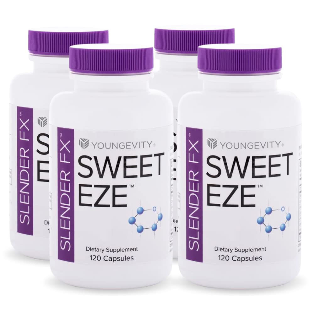 Youngevity Slender FX Sweet EZE - 4 Pack 120 capsule per bottiglia...