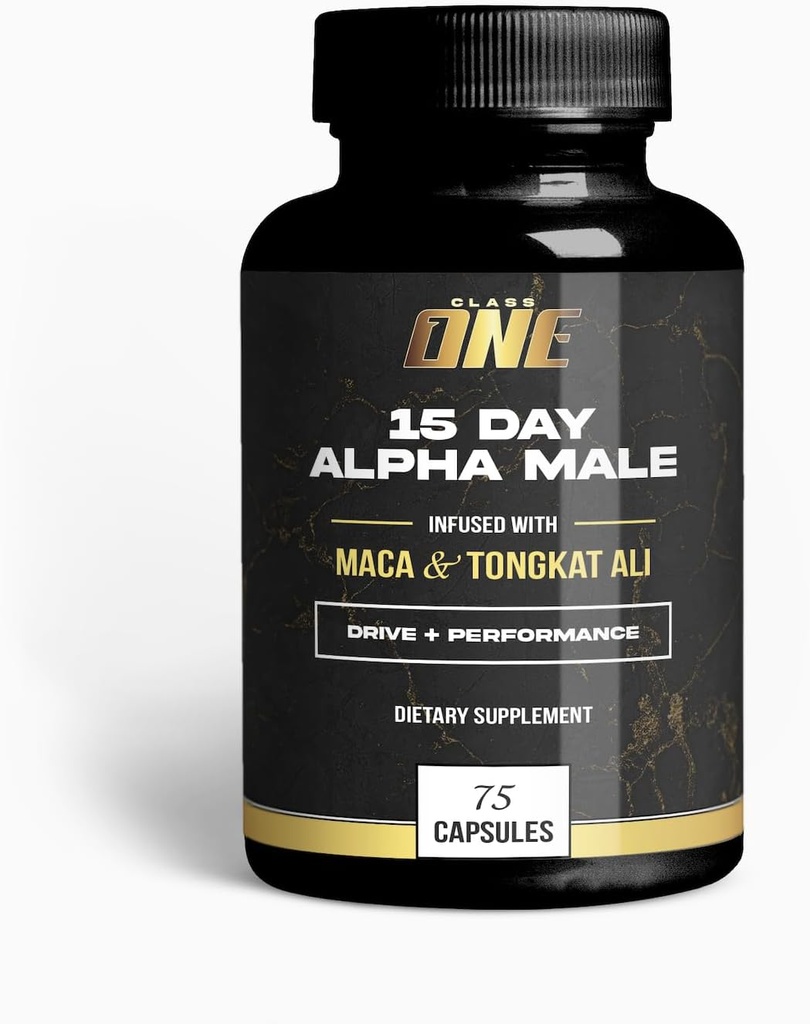 Alpha Male Daily Multi-Supplement – Formula completa per la vitalità e il benessere – 60 capsule – Non-OGM & Gluten-Free