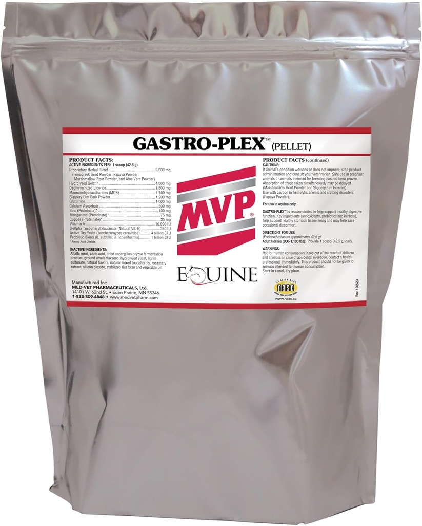 Gastro-Plex (12 lb) unterstützt Gutgesundheit und Hindgut Verdauung in Pferden