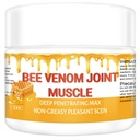 Organic Bee Venom Therapy Serum, Professional Joint & Muskel & Knochen Release Cream - 24 Stunden beruhigende effektive Veröffentlichung für Rücken, Hals, Hand, Fuß, Knie, Muskel, Schulter, Hip, Nerve