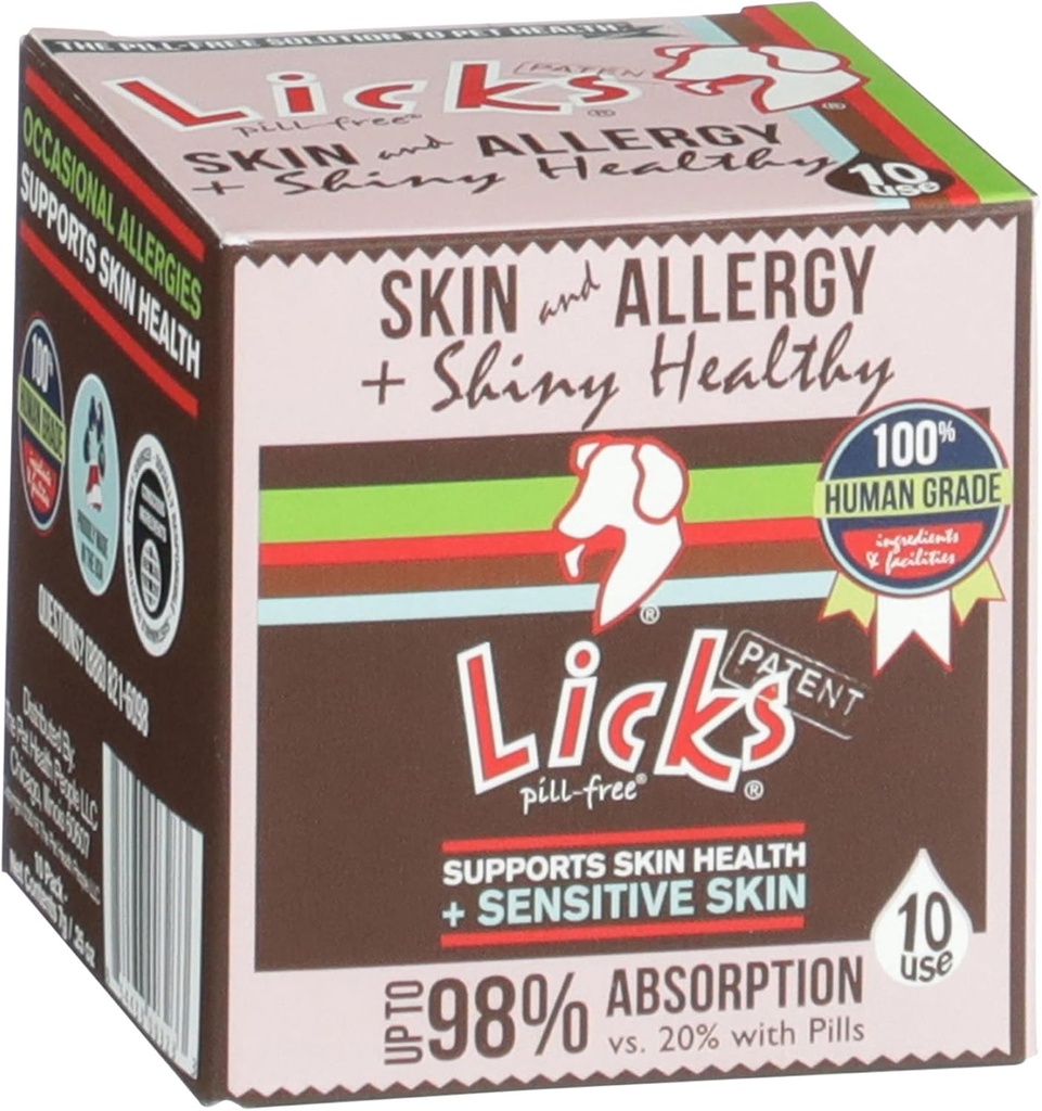 Licks - Haut und Allergie für Hunde - LiquiPaks - 10 Verwendung