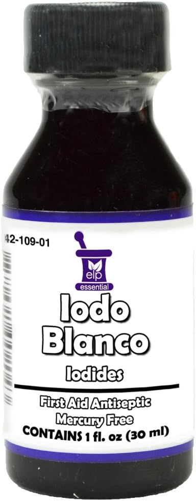 Tintura di iodio Decolorato incolore bianco chiaro Iodo YODO Blanco Doctor E 1 OZ