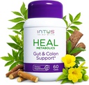 Intus Heal Colon Cleanse et Gut Health Supplément pour les femmes – Ayurvedic Detox Cleanse pour la santé digestive – Gut Detox Cleanse & Body Detox pour les femmes – 60 comprimés