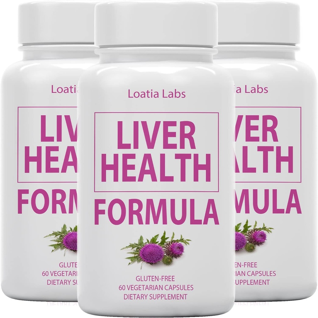 (3 Pack) Liver Health Formula, Cleanse, Detox, Flush, Repair Fatty Liver Support, mit Artichoke, Milk Thistle, Dandelion, Beet, Berberine, Pure Natural Superstar Research, Vegan Capsules Supplement