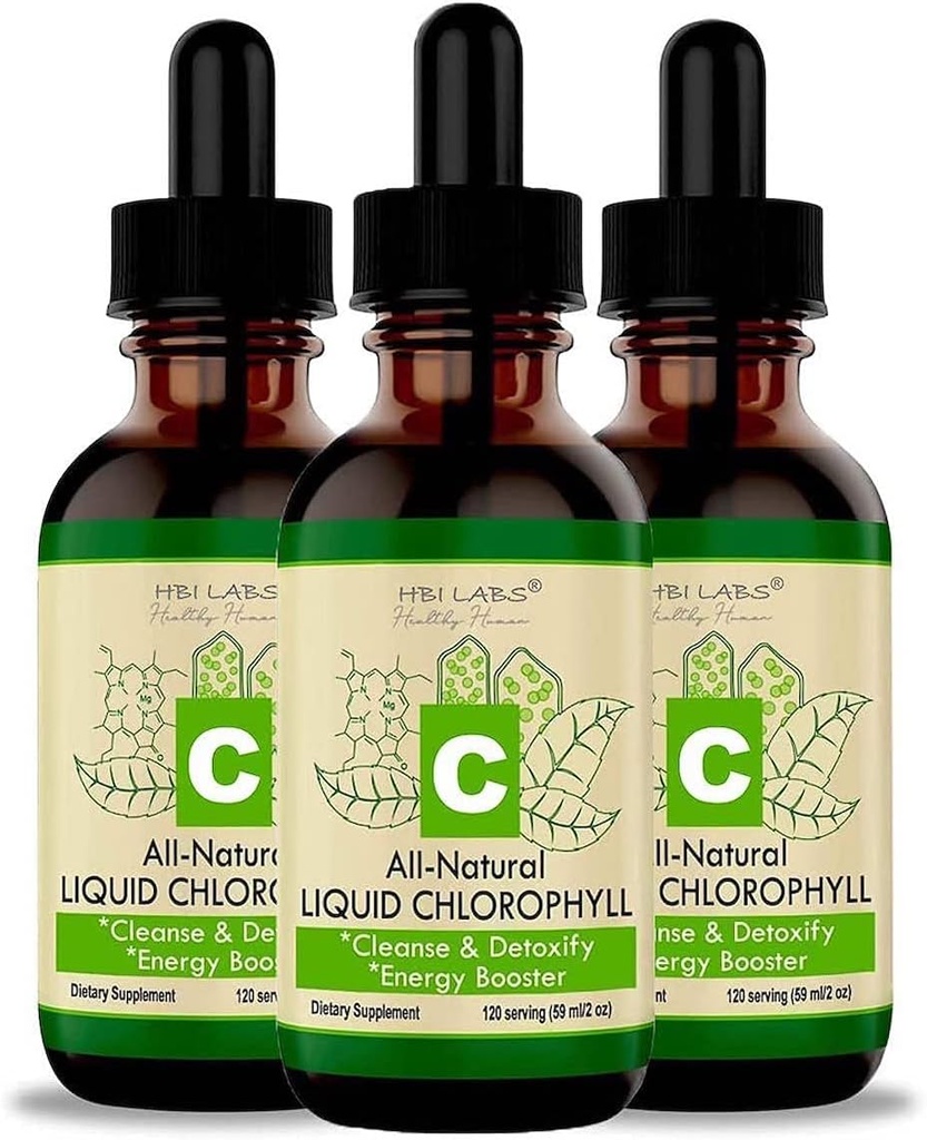 Chlorophyll Flüssigkeitstropfen für Wasser natürliche Chlorophyll Konzentrat (3 Pack)