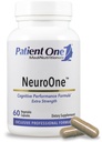 Patient One NeuroOne (en anglais seulement) Supplément pour soutenir la mémoire, la cognition, l'humeur et le focus* avec Citicoline, acétyl-L-Carnitine, Gingko et plus 60 capsules