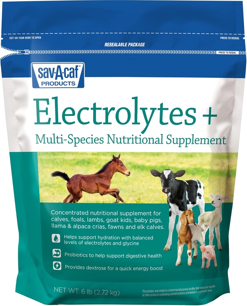 Sav-a-Caf Electrolytes PlusTM Supplemento | 6 Pound (6 LB) Bag