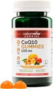 NatureWise CoQ10 Gummies 100mg - Peach Mango Flavor - Supplément pour la santé cardiaque et l'activité antioxydante - Pectine-basée, végétalienne, soja et sans gluten, non-OGM - 60 Compte[1-Mois]