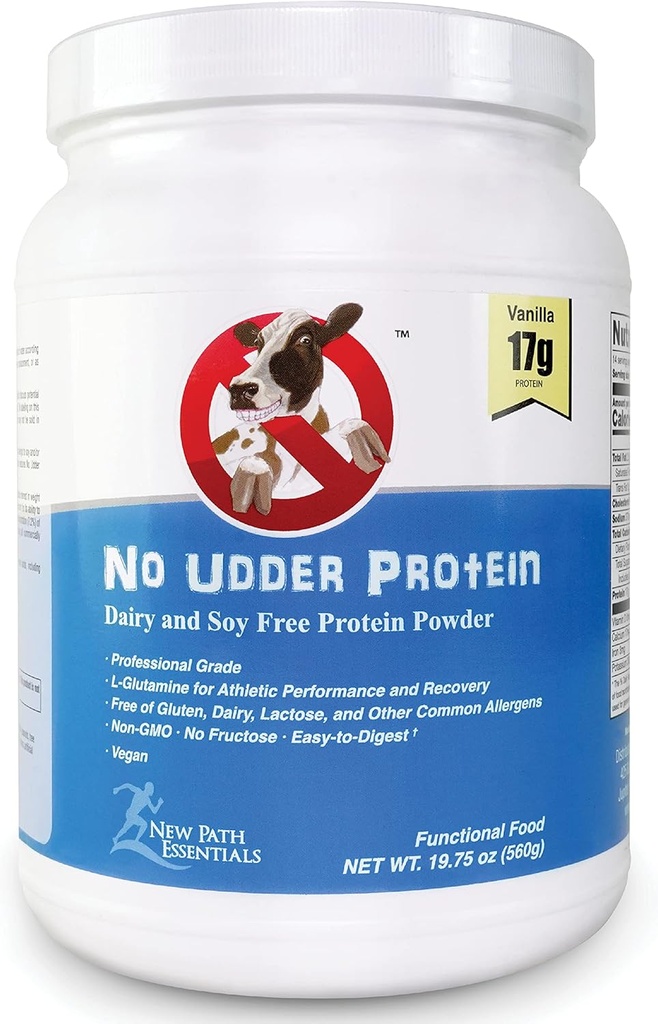 Pas d'Udder Protéine Sans Lait Poudre de protéines sans soja végétalien, Délice de vanille