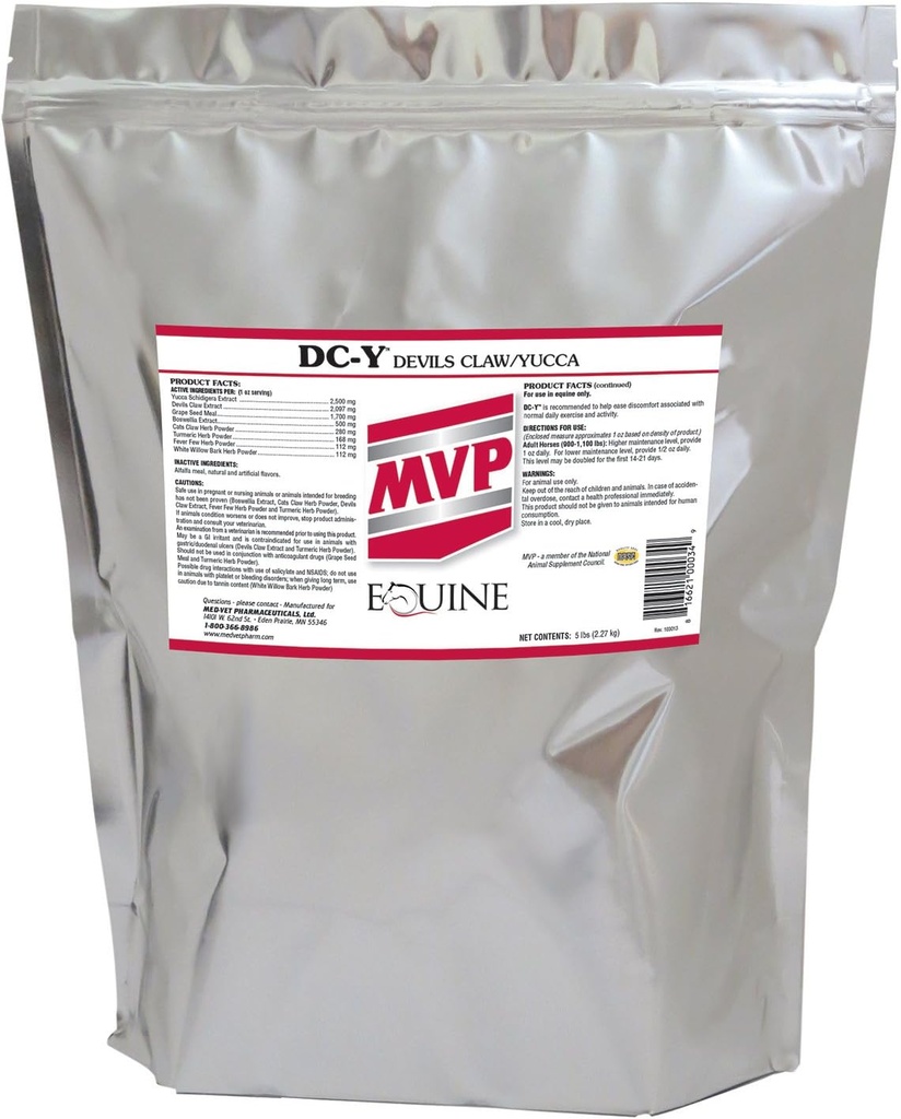 MVP DC-Y (5lb) Aide à réduire les maux et la sensibilité associés aux activités quotidiennes à cheval...