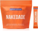 Nakedade Blueberry Lemonade – Performance Enhancing Sports Drink Powder - Polvere di elettrolita – Nessun OGM o dolcificanti artificiali, senza glutine, senza soia, senza latticini – 16 Stick
